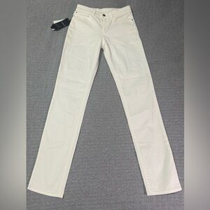 Emporio Armani J18 Straight Leg Slim Fit White Women’s Jeans Size 24